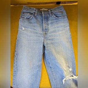 Levi's Medium Blue Button-Fly Jeans